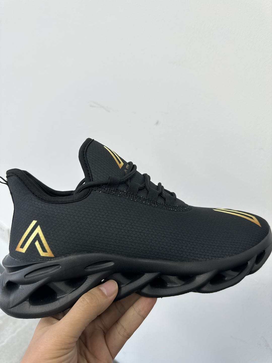 Apex Stealth Sneakers – Black Gold Edition